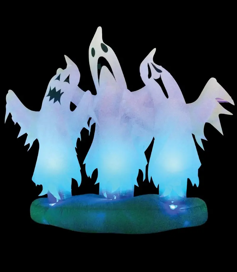 "Floating 3 Ghosts" 6 Foot Inflatable Halloween Decoration 1