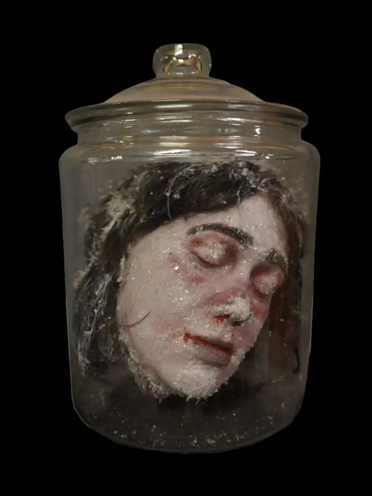 Frozen Jessica Head In Jar Halloween Prop 1