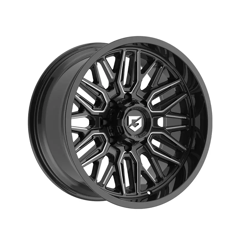 Gear Off Road 775Bm 22X10 8X6.50 125.2 Hub -19 Offset Black Wheel Rim 1