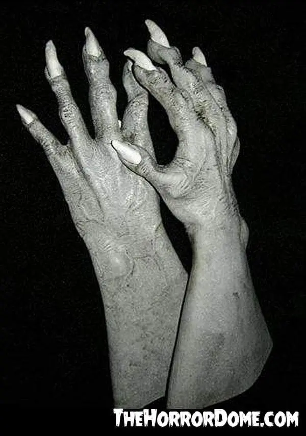 "Ghost Vampire Hands" Deluxe Latex Halloween Costume Gloves 1