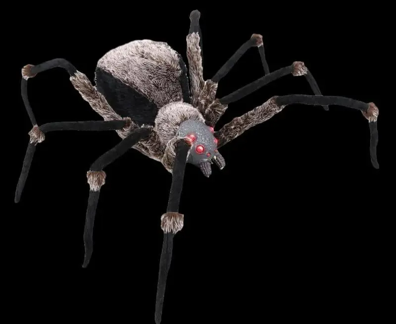 "Giant Spider With Led Eyes" Monster Halloween Prop 1