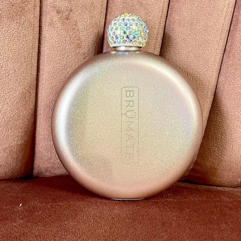 Glitter Flask Rose Gold 1