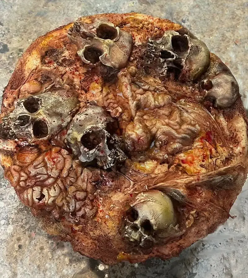 "Gore Pile" Barrel Topper Bloody Halloween Prop 2