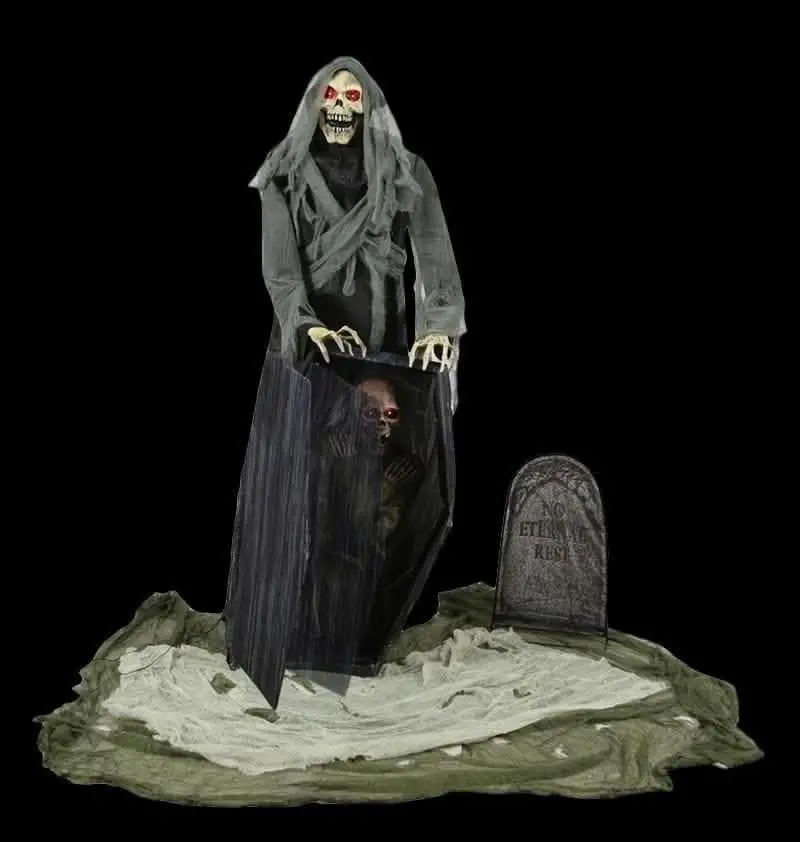 "Graveyard Reaper" Electric Animated Halloween Prop 1
