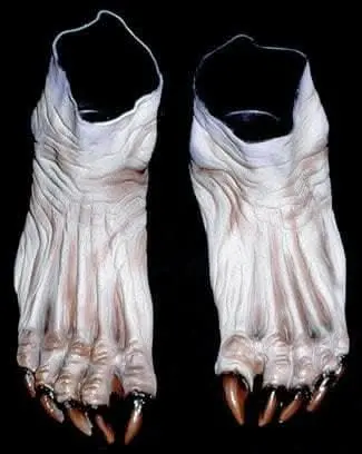 "Gray Monster Deluxe Latex Feet" Halloween Costume Shoes 1