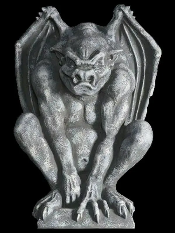 Guardian Gargoyle Foam-Filled Halloween Decoration - 3 Foot Tall 1