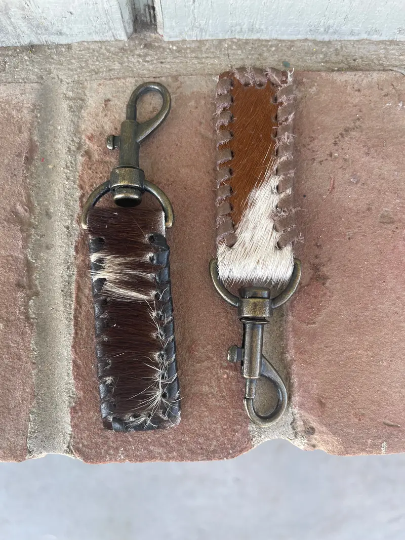 Hair On Hide Key Fob 1