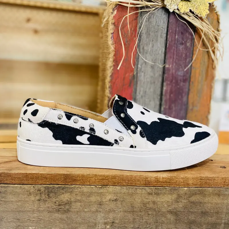 Hair On Hide Slip On Shoe 1