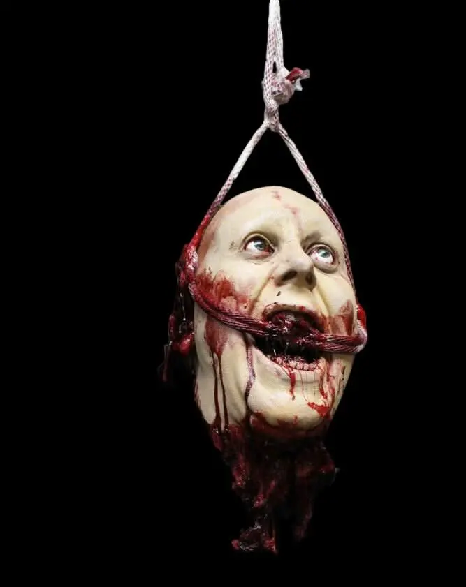 Hanging Olly Head Halloween Prop 1