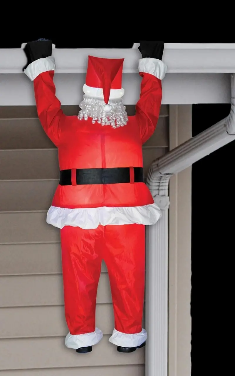"Hanging Santa" Air-Blown Inflatable Christmas Decoration 1