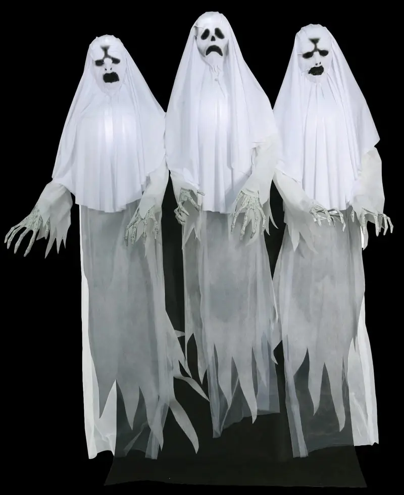 "Haunting Ghost Trio" Animated Halloween Props 1