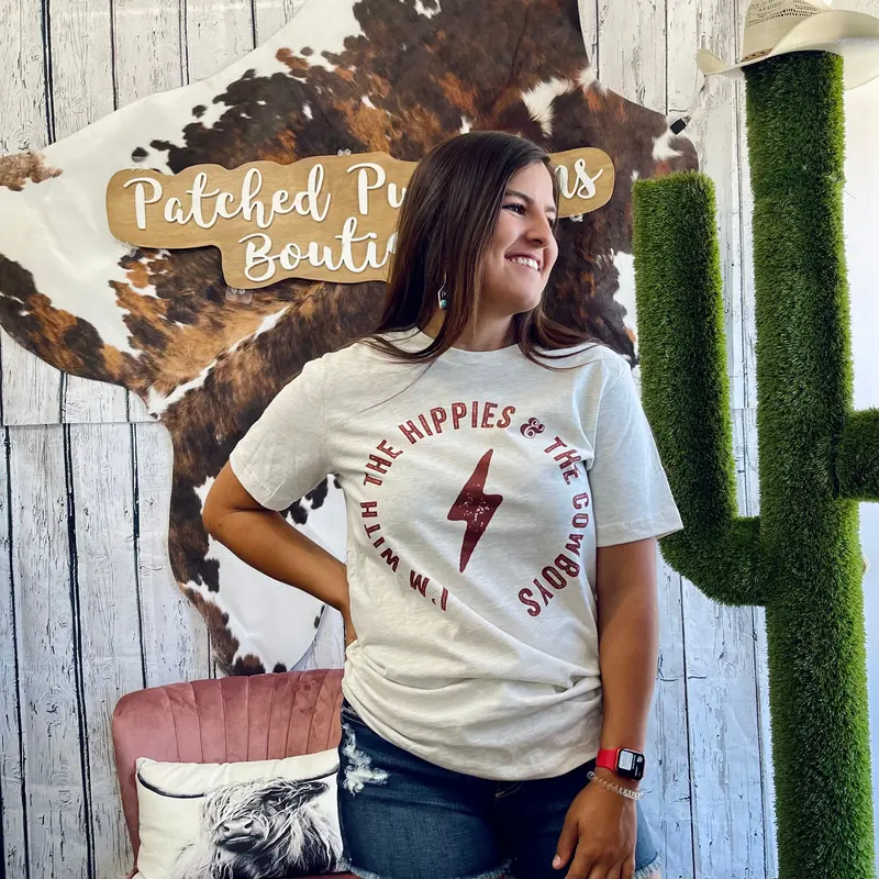 Hippies And The Cowboys Tee 1