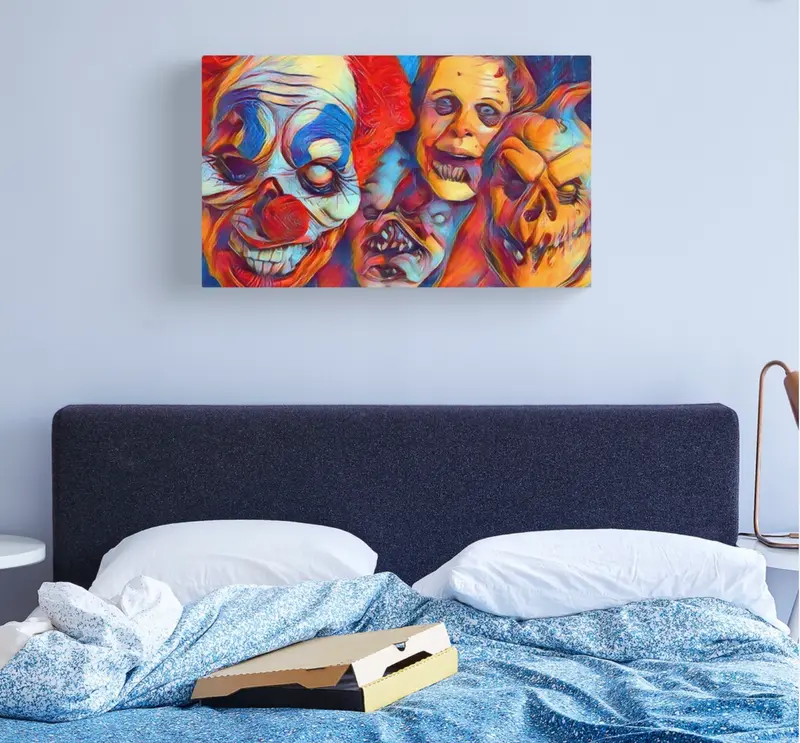 Horror Faces Canvas Print 1