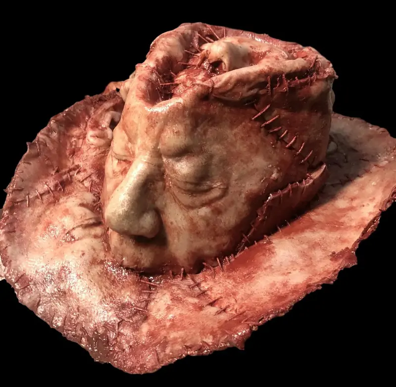 "Human Skin Hat" Halloween Costume Prop 1