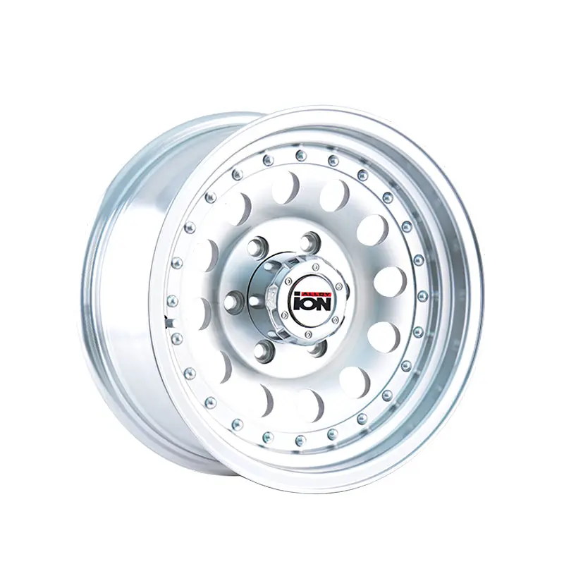Ion 71 16X7 6-139.7 107.5 Hub -8 Offset Silver Wheel Rim 1