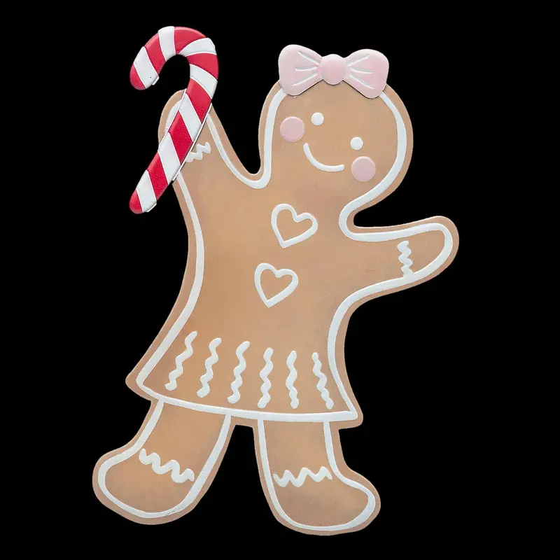 Iron Gingerbread Girl Christmas Decoration 1
