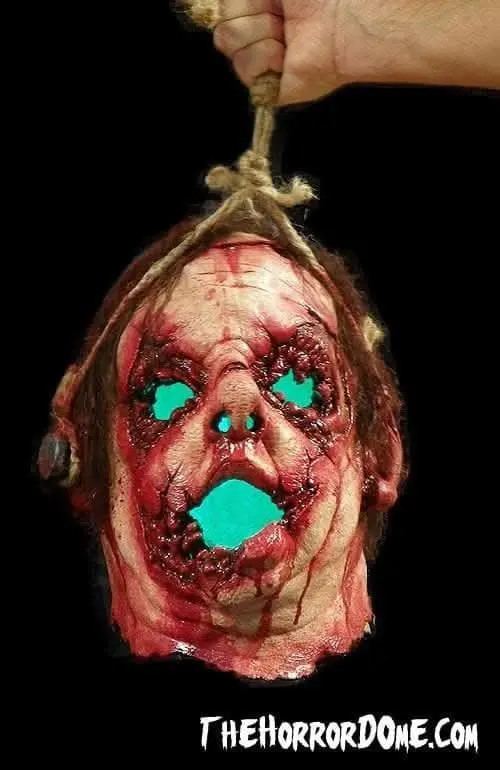 "Jack The Lantern" Lighted Severed Head Halloween Prop 1