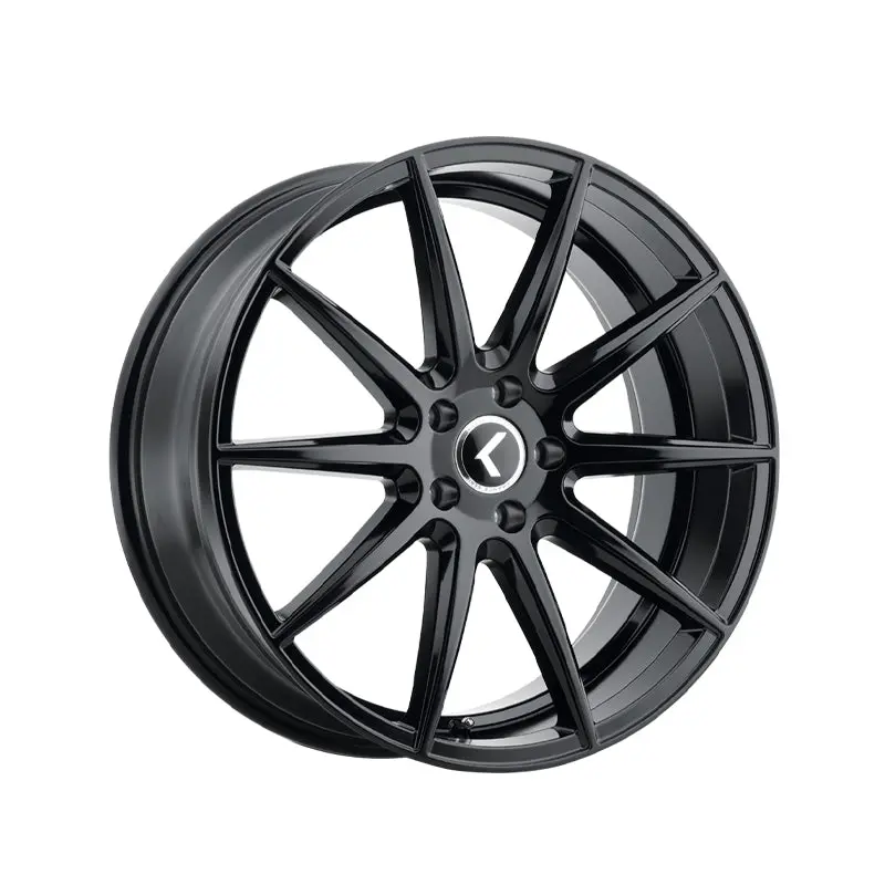 Kraze Cosmos 18X8 5-112 66.56 Hub 40 Offset Black Wheel Rim 1