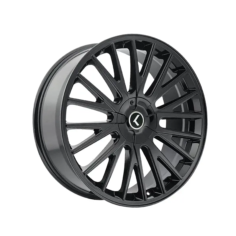 Kraze Double Down 22X8.5 5-100/5-114.3 73 Hub 38 Offset Black Wheel Rim 1