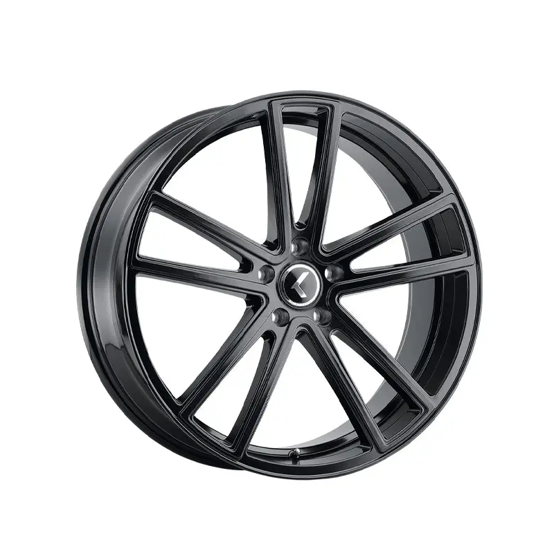 Kraze Lusso 22X9.5 6-135 87.1 Hub 30 Offset Black Wheel Rim 1