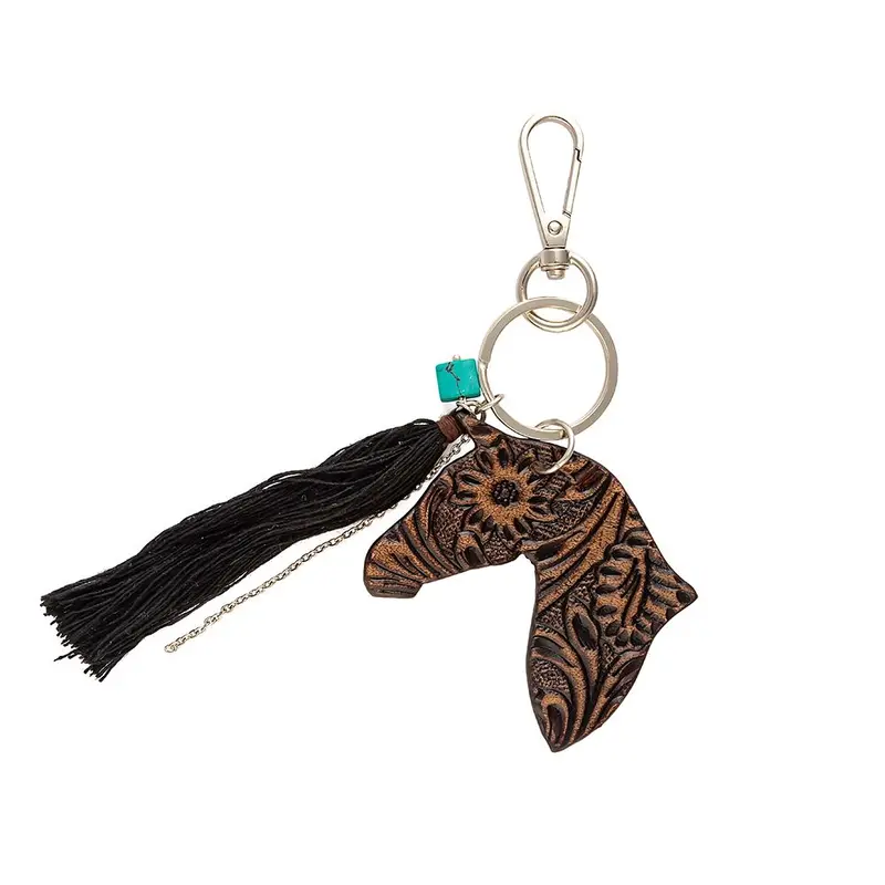 Leather Horse Keychain 1