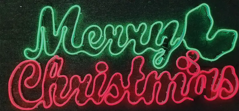 Light Glo Led Merry Christmas Sign 1