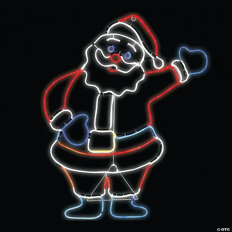 Light-Up Glo Santa Outdoor Sign 1