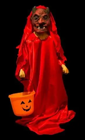 "Little Devil Little Trick-Or-Treater"  Professional Full Body Halloween Prop 1