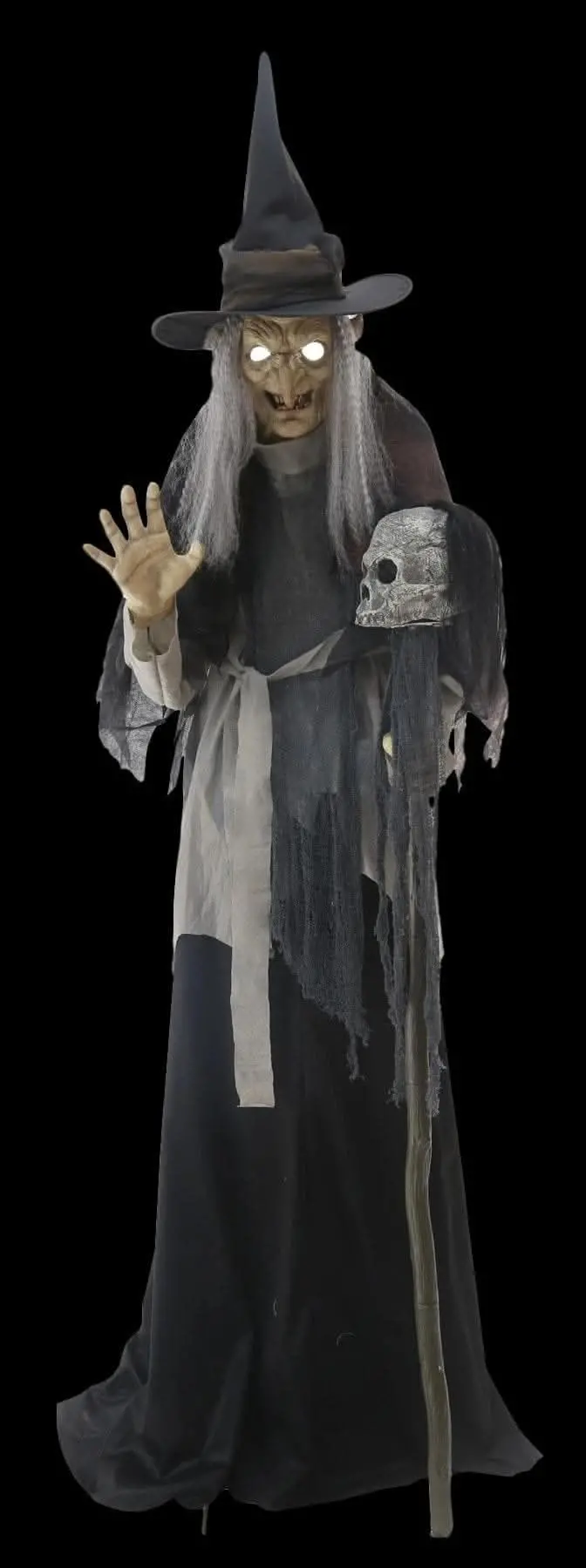 "Lunging Haggard Witch" Halloween Animatronic Decoration 1