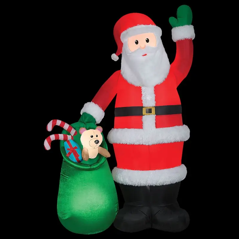 Luxe Santa With Toy Bag 107" Inflatable Christmas Outdoor Yard Decor 1