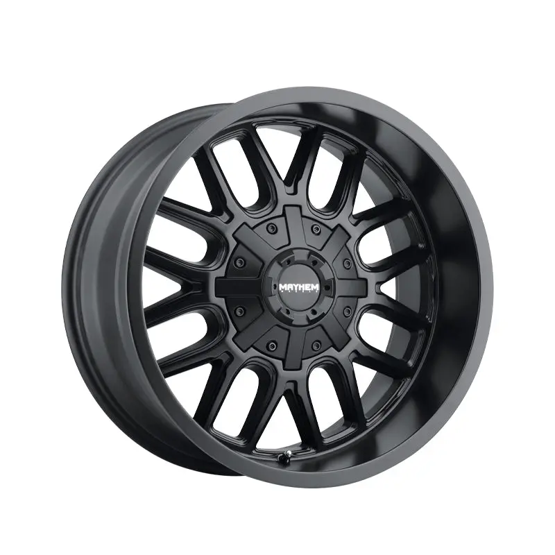 Mayhem Cogent 18X9 8-165.1 130.8 Hub 0 Offset Black Wheel Rim 1