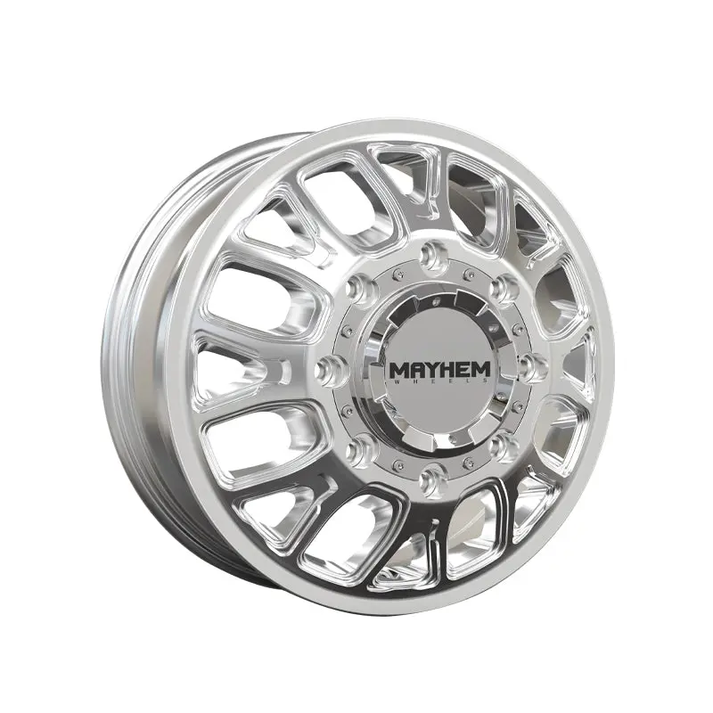 Mayhem Cogent Dually 17X6.5 8-210 154.2 Hub 125 Offset Silver Wheel Rim 1