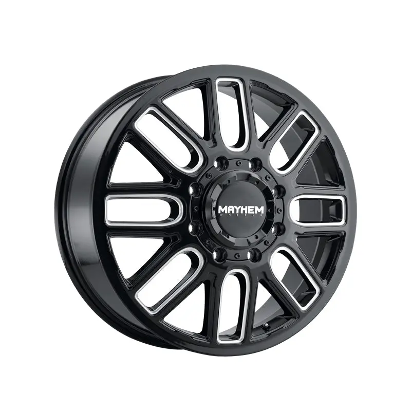 Mayhem Cogent Dually 20X8.25 8-165.1 121.3 Hub 115 Offset Black Wheel Rim 1