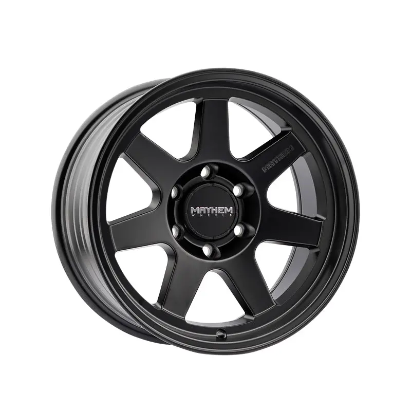 Mayhem Convoy 17X9 5-127 78.1 Hub -6 Offset Black Wheel Rim 1