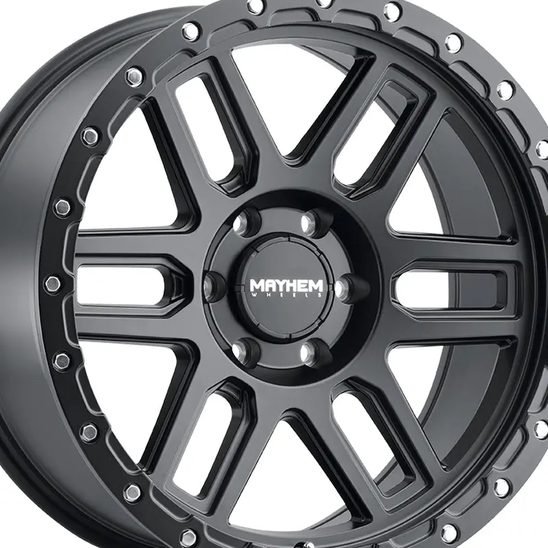 Mayhem Delta 17X9 5-127 78.1 Hub -12 Offset Black Wheel Rim 2