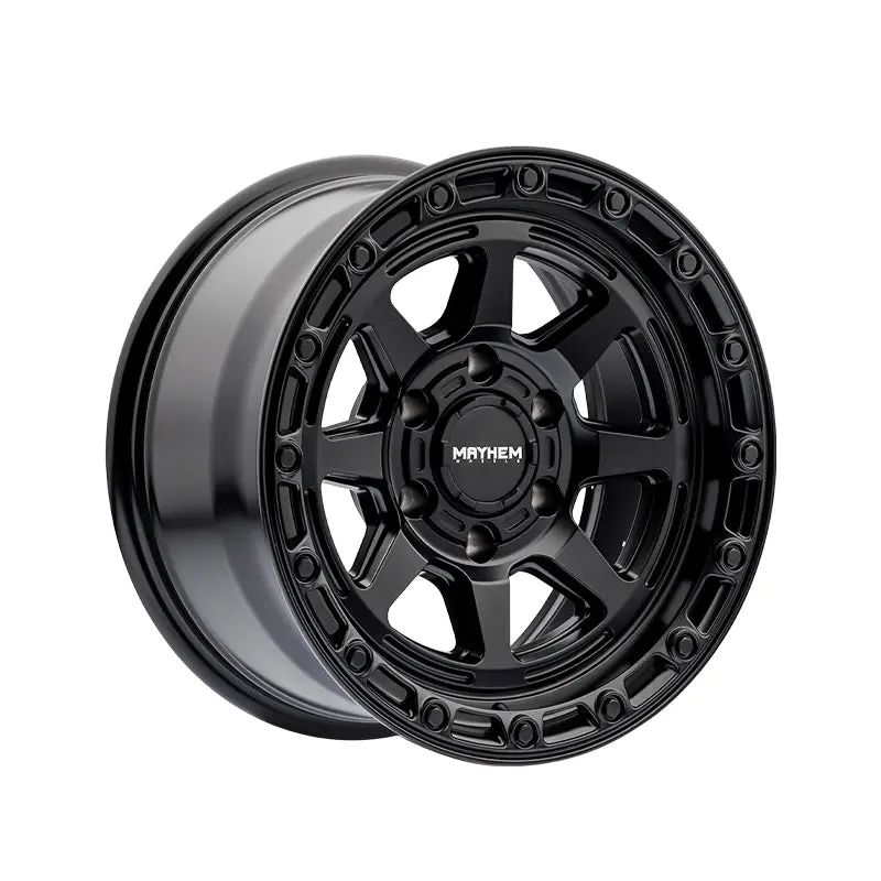 Mayhem Ridgeline 17X8.5 6-135 87.1 Hub -6 Offset Black Wheel Rim 1