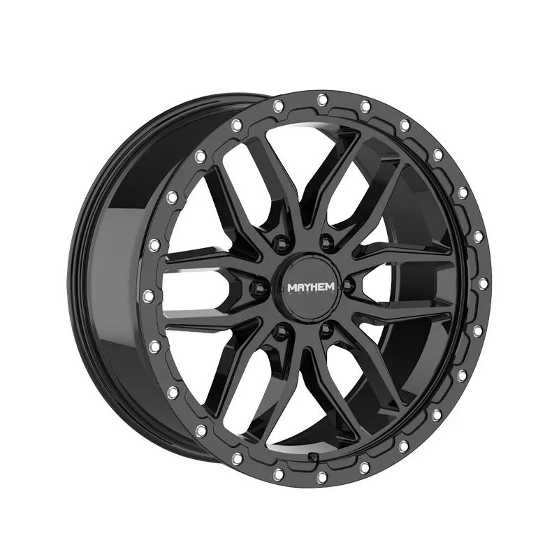 Mayhem Vector 20X9 8X170 125.2 Hub 18 Offset Matte Gunmetal Black Lip Wheel Rim 1