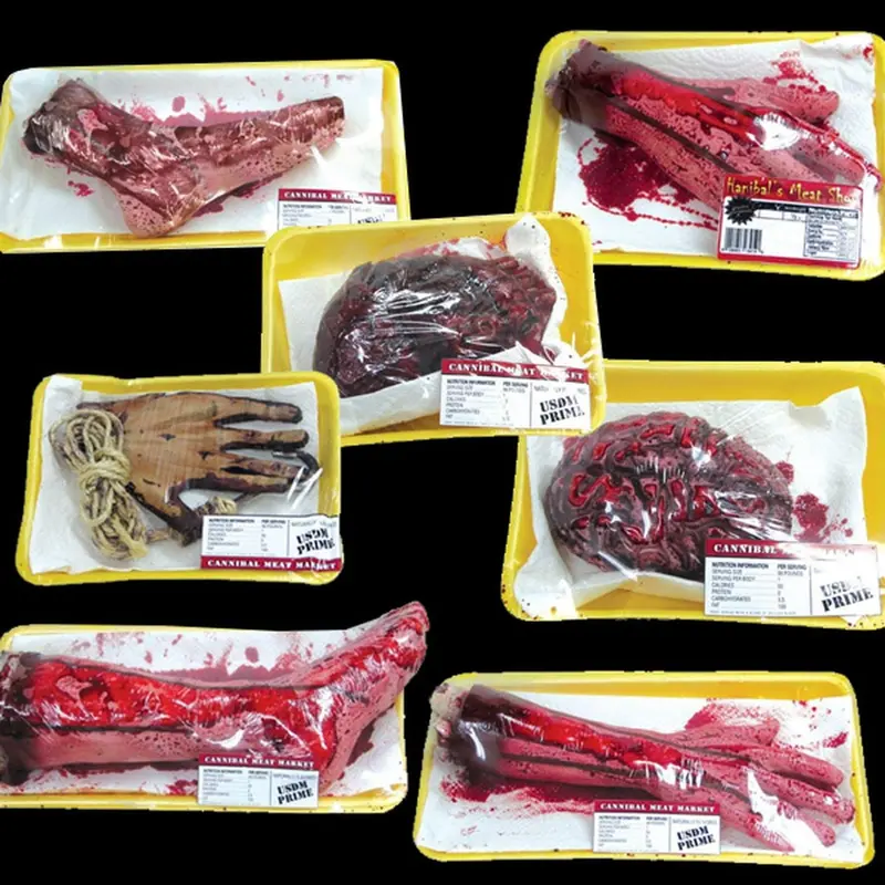"Meat Market Body Parts" Gory Halloween Props - Package Deal 1