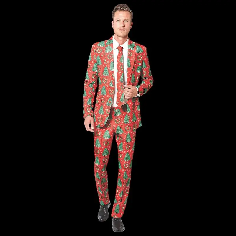 Men’S Red Christmas Suit 1