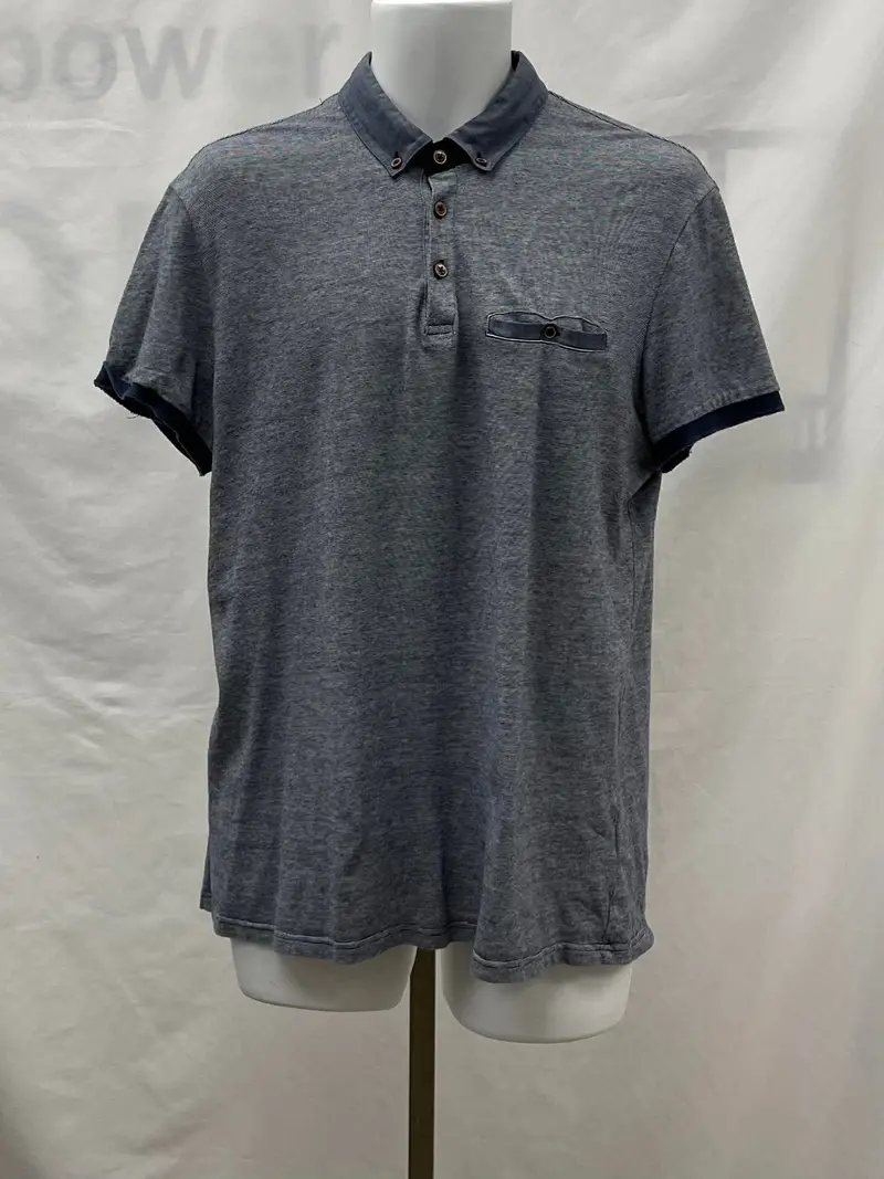 Men's Rw&Co Short Sleeve Polo, Large 1
