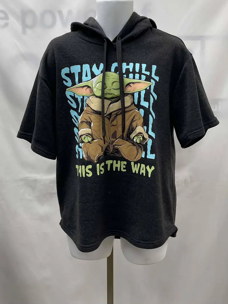 Men's Starwars Short Sleeve Hoodie, Large 1