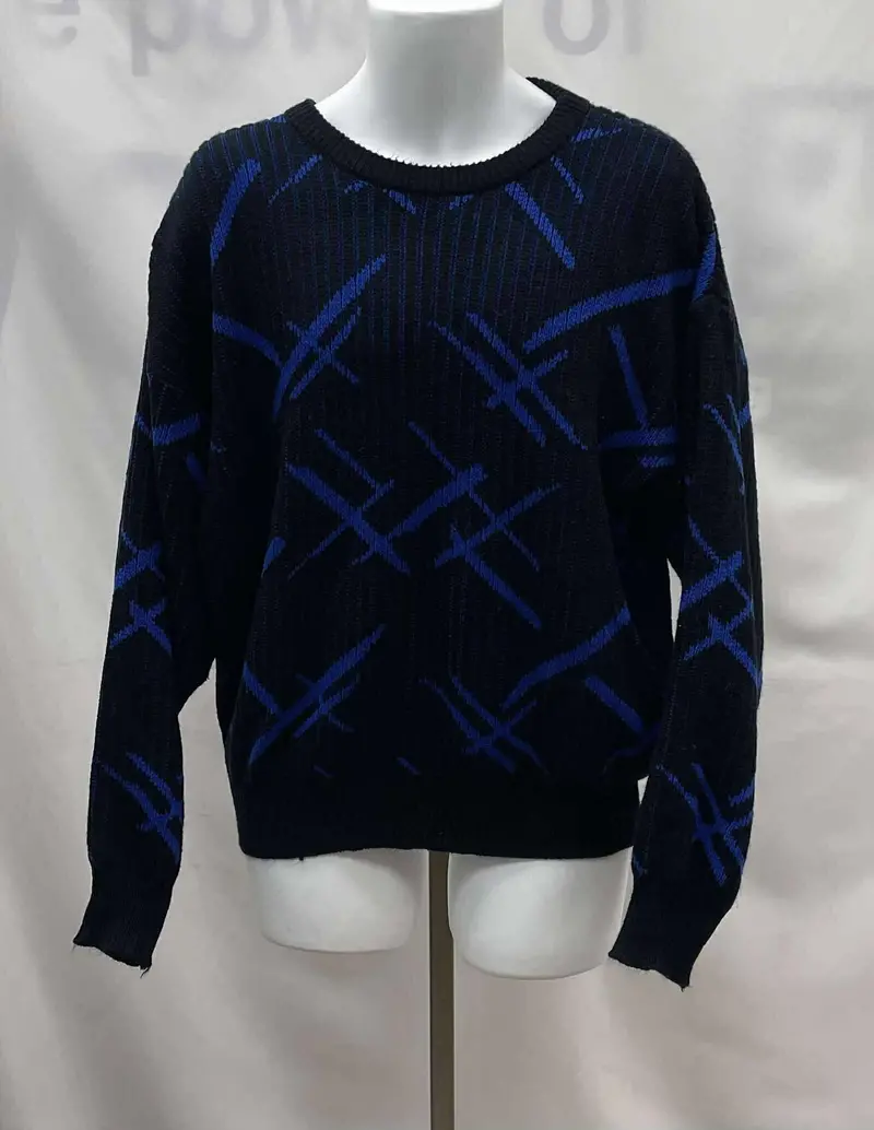 Men's Vintage Gioni Long Sleeve Sweater, Large 1