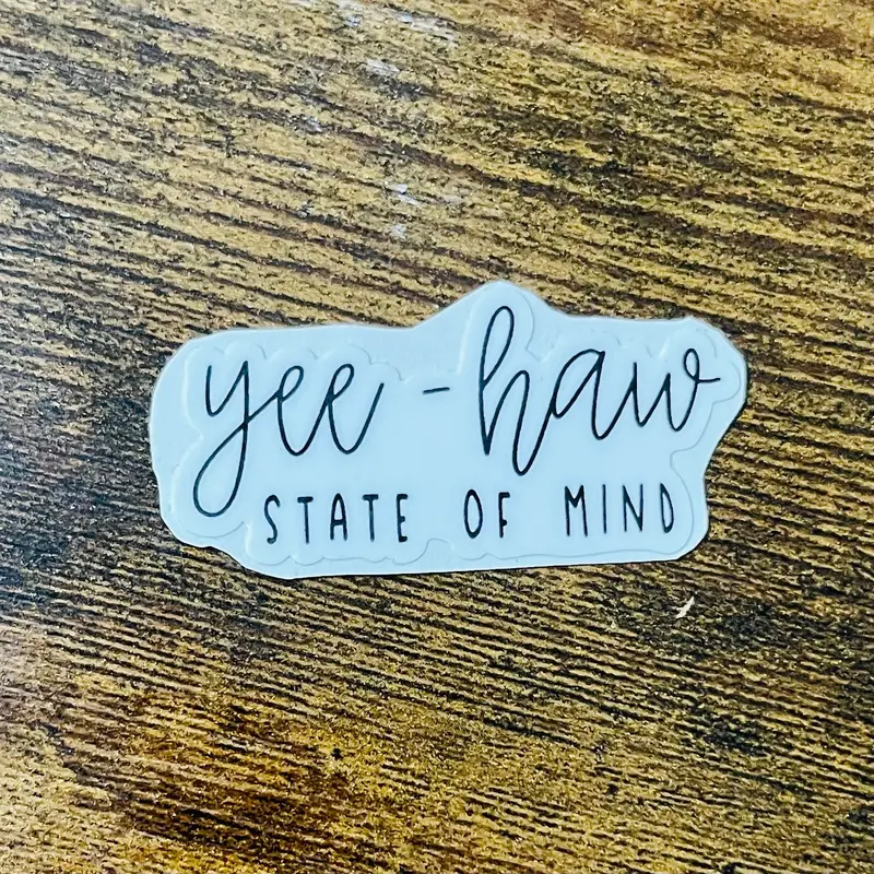 Mini Yee Haw State Of Mind Sticker 1
