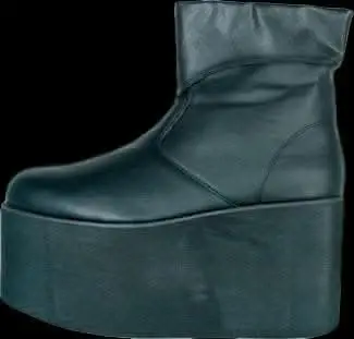 "Monster Boots - Men's/Black" Halloween Costume Accessory 1