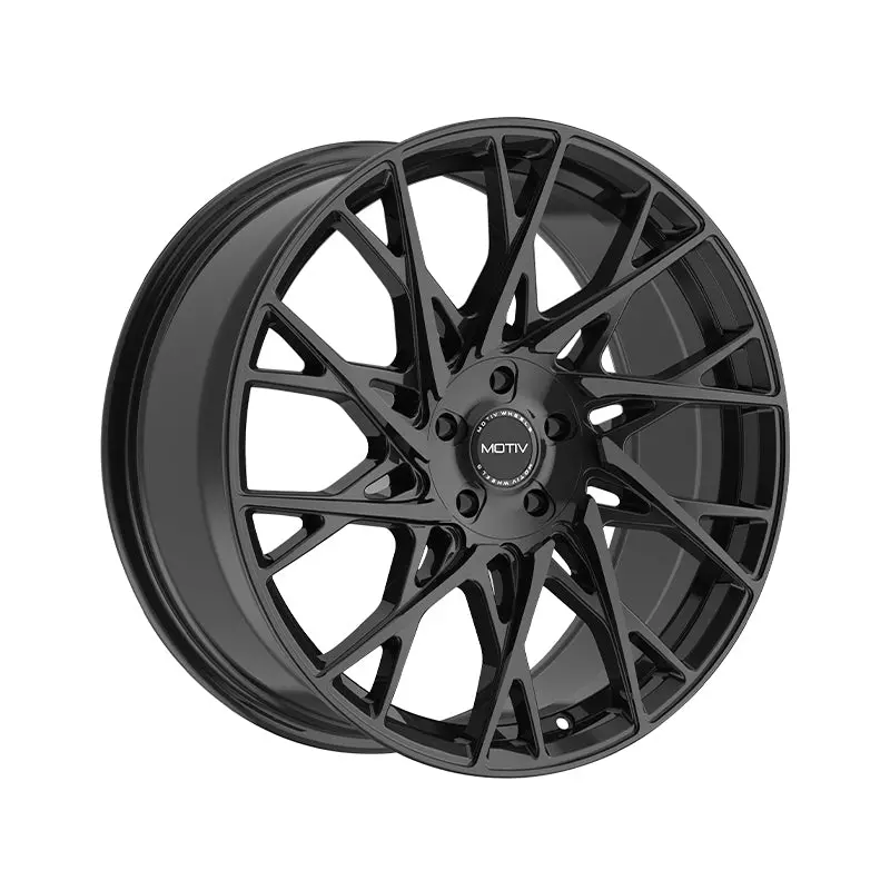 Motiv 430B 17X7.5 5X108/5X4.50 73.1 Hub +40 Offset Black Wheel Rim 1