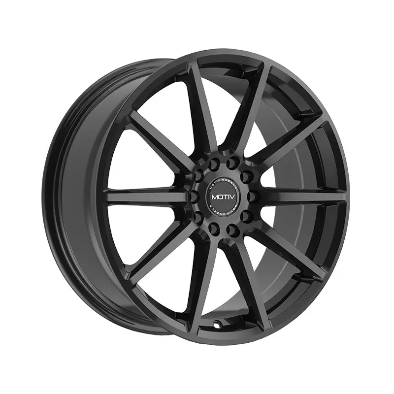 Motiv 431B Elicit 16X7.5 5X108/5X4.50 73.1 Hub +40 Offset Black Wheel Rim 1