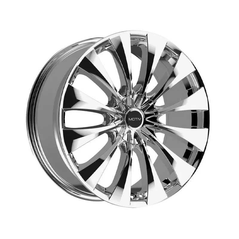 Motiv 436C 18X7.5 5X108/5X4.50 73.1 Hub +42 Offset Chrome Wheel Rim 1