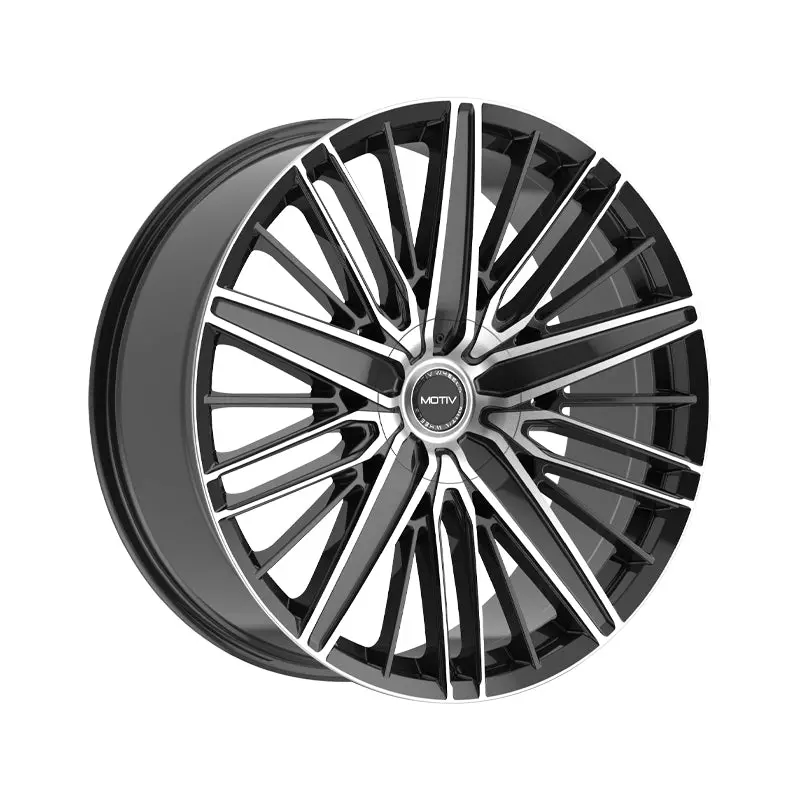 Motiv 443Mb 22X9 5X115/5X120 74.1 Hub +15 Offset Black Wheel Rim 1