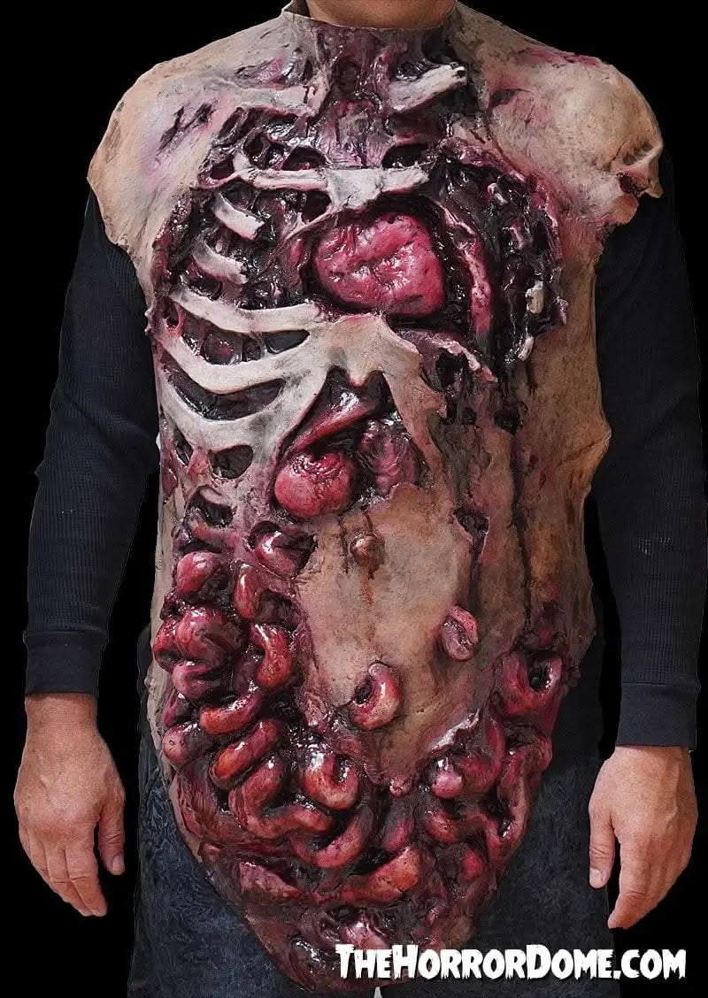 Movie Quality Gutted Zombie Chest" Halloween Costume Accessory 1