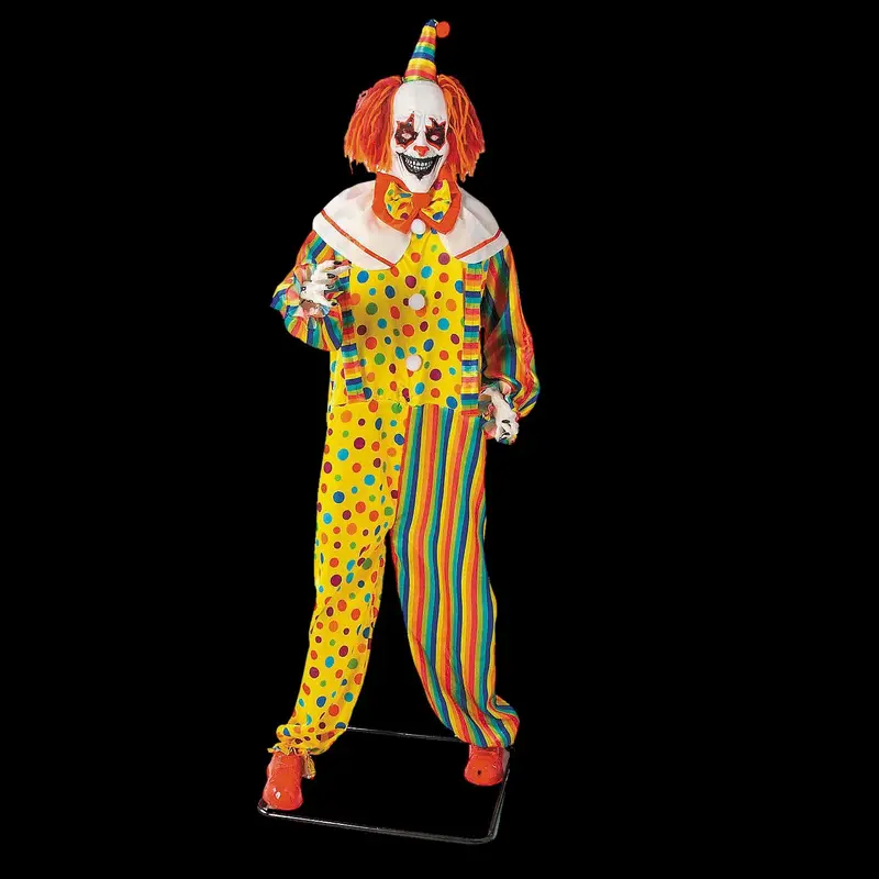 Multicolor Clown Halloween Animatronic Decoration 1